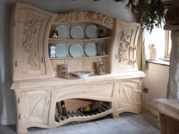 Fairytale Dresser, Bespoke Furniture, Handmade Kitchen Functional Sculpture, Art Wood Organic Sculpture - thumbnail 1