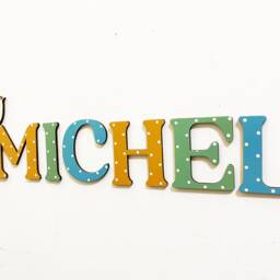 Personalized Wooden Name Sign, Nursery Wall Decor Letters - thumbnail 2