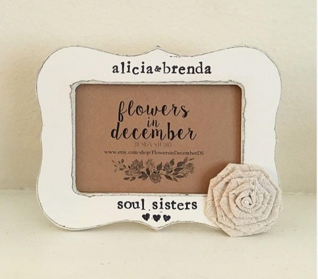 Soul Sisters Gift, Picture Frame, Personalized Frame For Best Friend, Besties, Bff, Soul Sister - image 1