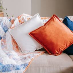 Diamond Ombre Handmade Quilt & Cushion Bundle - thumbnail 3