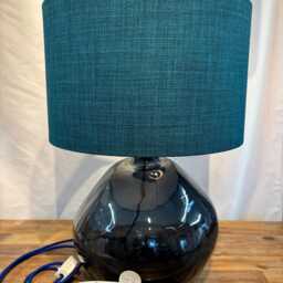 Handmade Drum Lampshade Linoso Jade Fabric, Table/Floor/Ceiling - thumbnail 3