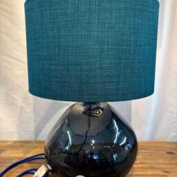 Handmade Drum Lampshade Linoso Jade Fabric, Table/Floor/Ceiling - thumbnail 2
