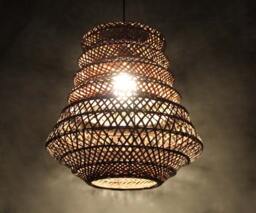 Bamboo Waveform Pendant Light Tower Shape Decor Lighting - thumbnail 1