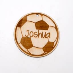 Personalized Christmas Soccer Baubles , Christmas Tree, Christmas Baubles Handmade, First Bauble, Custom Gift Tags With Name - thumbnail 2