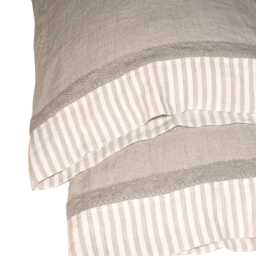 Lace Linen Duvet Cover Set Stonewashed European Flax Bedding - thumbnail 3