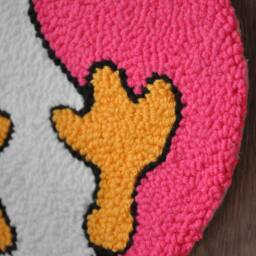 Punch Needle Duck Wall Art Neon Cartoon Decor - thumbnail 3
