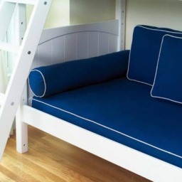 Navy Blue Velvet Daybed Mattress Cover , Indoor Seat Cushion , Many Colors