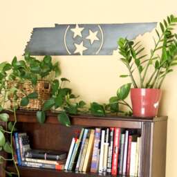 Tennessee Tri-star Metal Art - Tristar Tennessee Volunteers Rustic Home Decor Man Cave Gift For Him Farmhouse Wall Art Sports - thumbnail 3