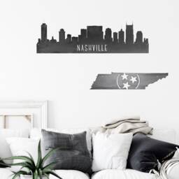 Tennessee Tri-star Metal Art - Tristar Tennessee Volunteers Rustic Home Decor Man Cave Gift For Him Farmhouse Wall Art Sports - thumbnail 2