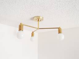 Modern Brass Light - Flush Mount Minimalist Cluster Bedroom Kitchen Dining Room Living Bathroom Ul Listed