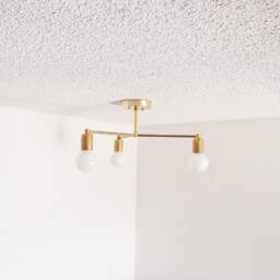 Modern Brass Light - Flush Mount Minimalist Cluster Bedroom Kitchen Dining Room Living Bathroom Ul Listed - thumbnail 2