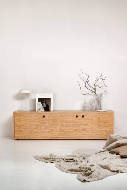 "Sideboard, Tv Cabinet, Stand Oak Veneer 3 Doors ""Primula" - image 1
