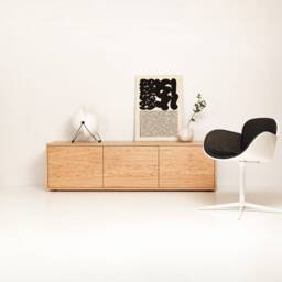 "Sideboard, Tv Cabinet, Stand Oak Veneer 3 Doors ""Primula" - thumbnail 2