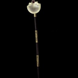 Ebony Was Sceptre Brass & Gold Plated Egyptian Osiris Staff - thumbnail 4