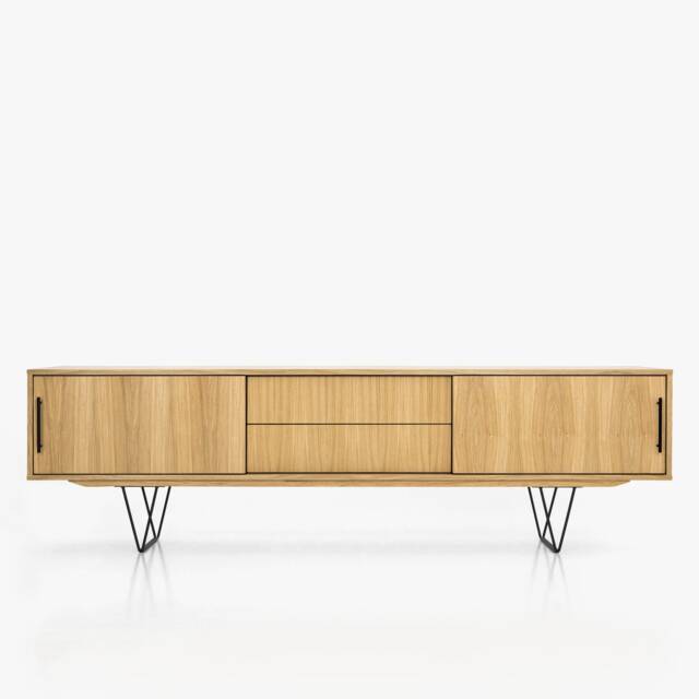 Mid-Century Sideboard, Dresser, Commode, Japandi Furniture, Credenza Made Of Oak Vaneer - Livlo D-S01 - image 1