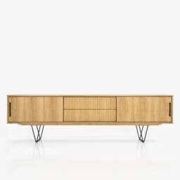 Mid-Century Sideboard, Dresser, Commode, Japandi Furniture, Credenza Made Of Oak Vaneer - Livlo D-S01