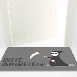 "Dirt Sparrow?? Doormat Motif ""Please Step Down - Grim Reaper" - thumbnail 2