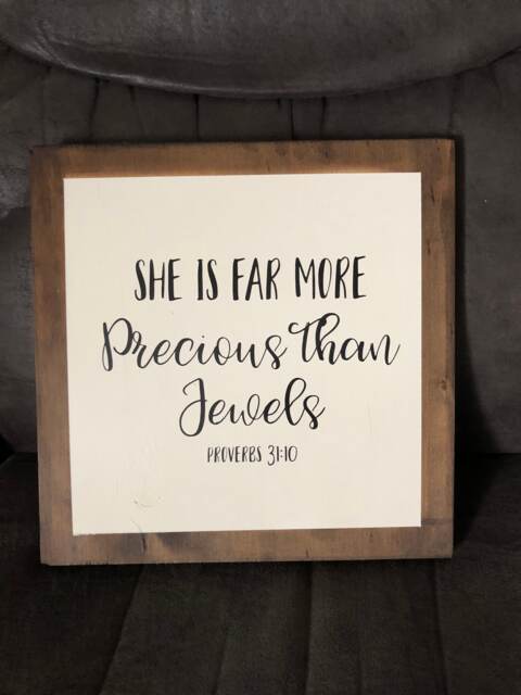 She Is Far More Precious Than Jewels Wall Art