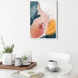 Pumpkin Print, Painting, Abstract Art, Fall Wall Decor, Wall Hanging, Decor - thumbnail 3
