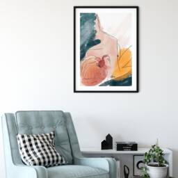 Pumpkin Print, Painting, Abstract Art, Fall Wall Decor, Wall Hanging, Decor - thumbnail 2