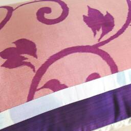 Vintage Meisen Kimono Pillow Cover Botanical Vine Design - thumbnail 3