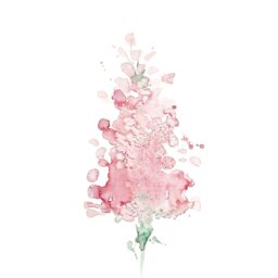 Lilac Print/Flower Watercolor Reproduction Minimalist Style Cynthia Paquette - thumbnail 2