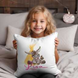 Personalized Donkey Cushion Cover Plush Kids Room Decor - thumbnail 2