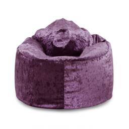 Crushed Velvet Bean Bag Chair Handmade Adult & Kids Seating - thumbnail 4