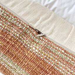 Brown Dot Block Print Mudcloth Hmong Pillow Case - thumbnail 3