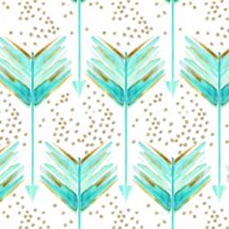 Girl Crib Bedding, Organic Arrow Custom Stokke Turquoise Elephant Sheet - thumbnail 4