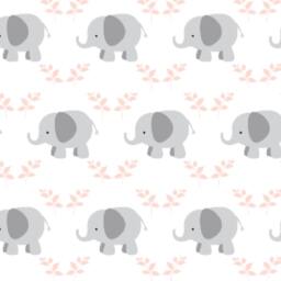 Girl Crib Bedding, Organic Arrow Custom Stokke Turquoise Elephant Sheet - thumbnail 3