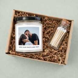 Custom Photo Candle, Bridesmaid Proposal, Anniversary Gift, Valentines Day
