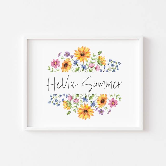 Summer Print Seasonal Landscape Home Decor Unframed Wall Art Poster Print - image 1