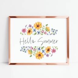 Summer Print Seasonal Landscape Home Decor Unframed Wall Art Poster Print - thumbnail 2
