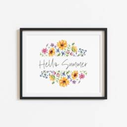 Summer Print Seasonal Landscape Home Decor Unframed Wall Art Poster Print - thumbnail 3