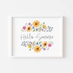 Summer Print Seasonal Landscape Home Decor Unframed Wall Art Poster Print - thumbnail 1