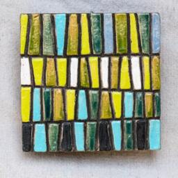 Bright Wall Art Tiles - One - Choose From 12 Patterns Mounted Tile Made To Order Modern Multi - thumbnail 4