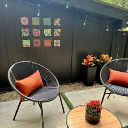Bright Wall Art Tiles - One - Choose From 12 Patterns Mounted Tile Made To Order Modern Multi - thumbnail 3