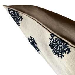 Ralph Lauren Delphine Blue Books Embroidery Extra Large Cushion Cover - thumbnail 2