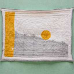 Personalized Baby Blanket, Reversible Block-Printed Design, 100% Cotton Crib Quilt, Custom Shower Gift - thumbnail 3