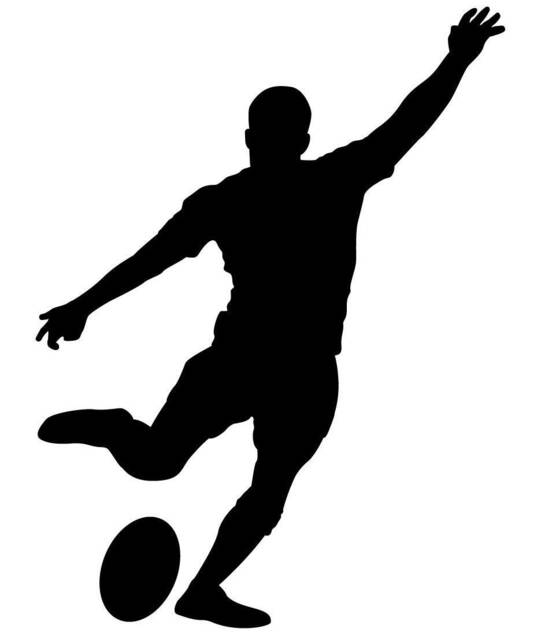 Rugby Union Player Vinyl Van Car Wall Art Sticker Decal Boys Bedroom Decor Sillouhette