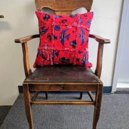 Upcycled Memory Pillow Cover, Made With Clothing Or Other Textiles From Your Loved One, Grief Support Comfort Cover 16 X in Square - thumbnail 3