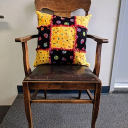 Upcycled Memory Pillow Cover, Made With Clothing Or Other Textiles From Your Loved One, Grief Support Comfort Cover 16 X in Square - thumbnail 2