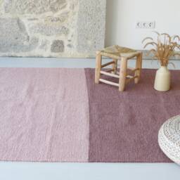 Large Bi-Color Pink Rug 170x240cm, Area Rug, Living Room Bedroom Nursery Contemporary Girl Decoration - thumbnail 3