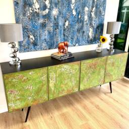 Mid Century Modern Credenza, Sideboard, Tv Stand, Long Console 200cm - thumbnail 2