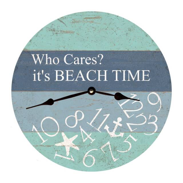 Beach Time Whatever Clock - Who Cares It's Clock - image 1