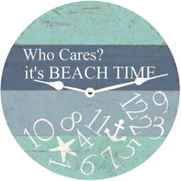 Beach Time Whatever Clock - Who Cares It's Clock - thumbnail 2