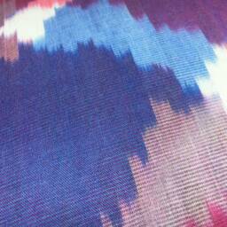 Silk Ikat Pillow Cover 24x24, Handwoven Decorative Cushion - thumbnail 4