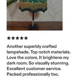 Handmade Scalloped Lampshade Victorian Secret Garden Print With Fringe Etsy - thumbnail 4