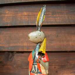 Pair Of Metal Rabbit Ornaments - thumbnail 4